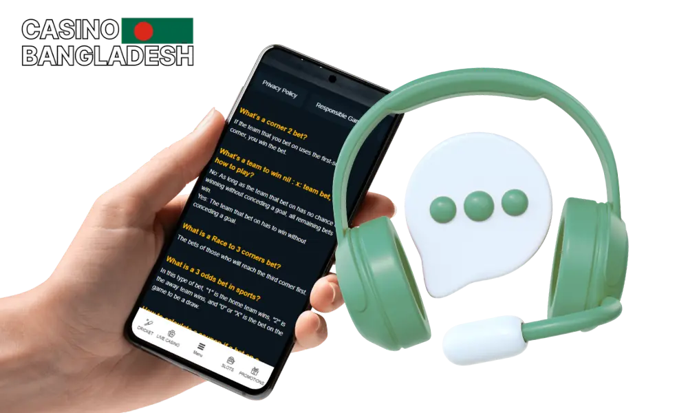 Quick contact for players from Bangladesh